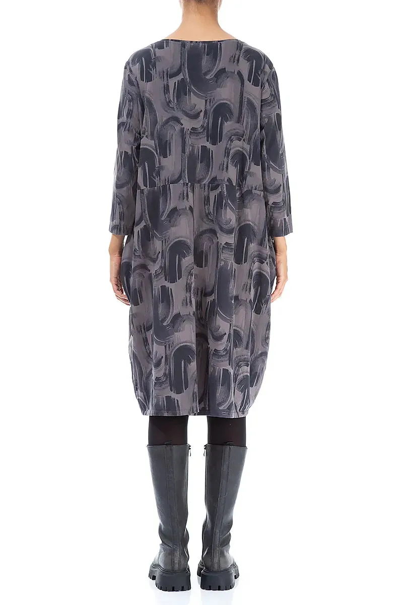 Balloon Truffle Paintwave Cotton Dress Spring Glow