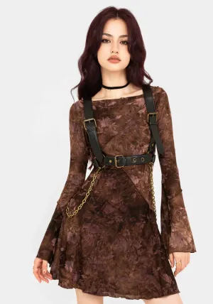 Trend Beat Serenade Long Sleeve Floral Mini Dress