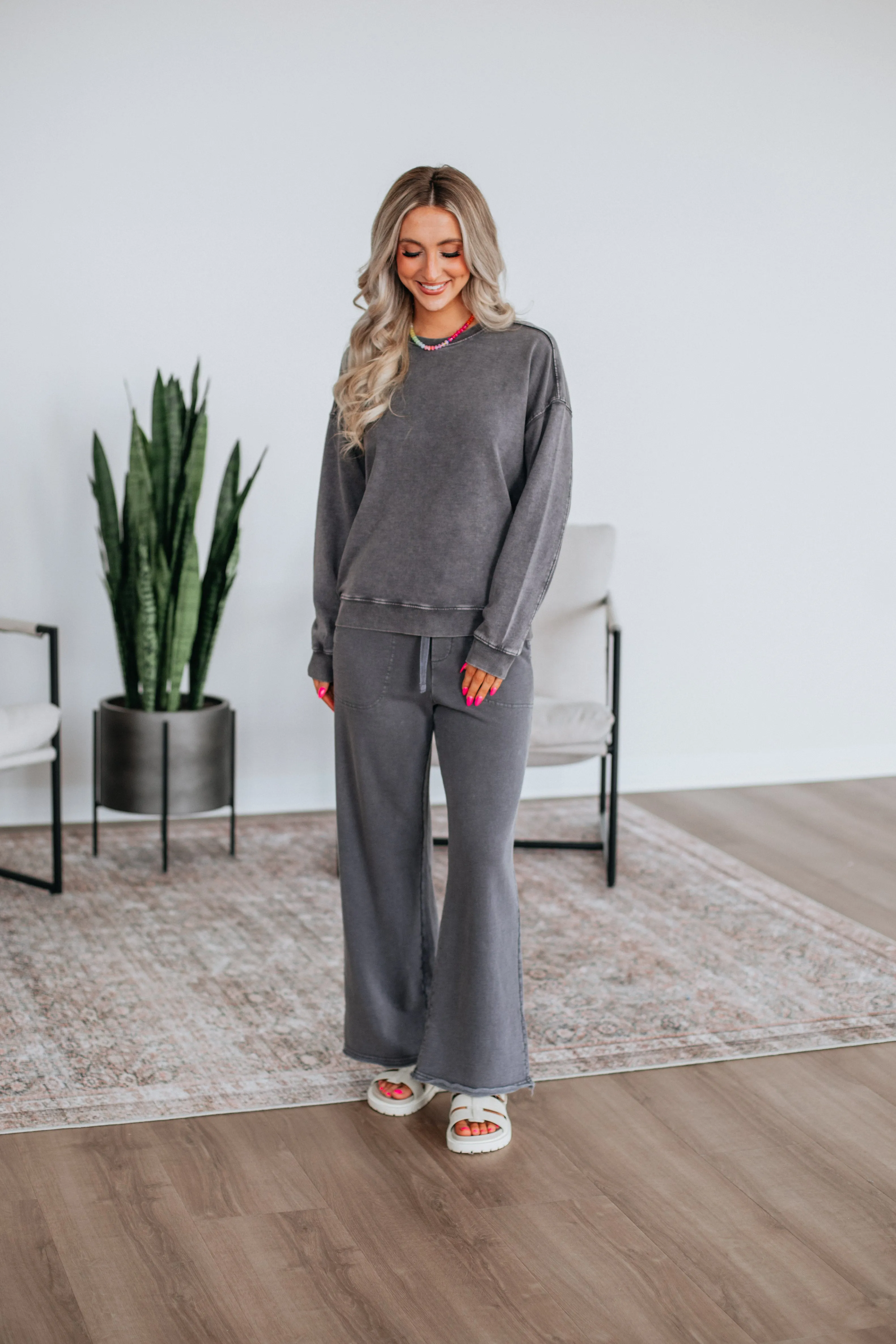 Layering Essential Saar Lounge Pants - Charcoal