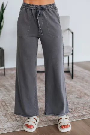 Recycled fibers ReflectiveAccentDetails Saar Lounge Pants - Charcoal