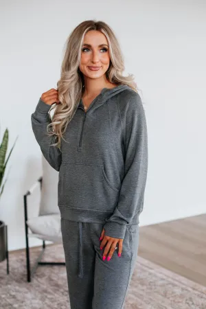 Aubrie Half-Zip Pullover - Charcoal FadeResistant
