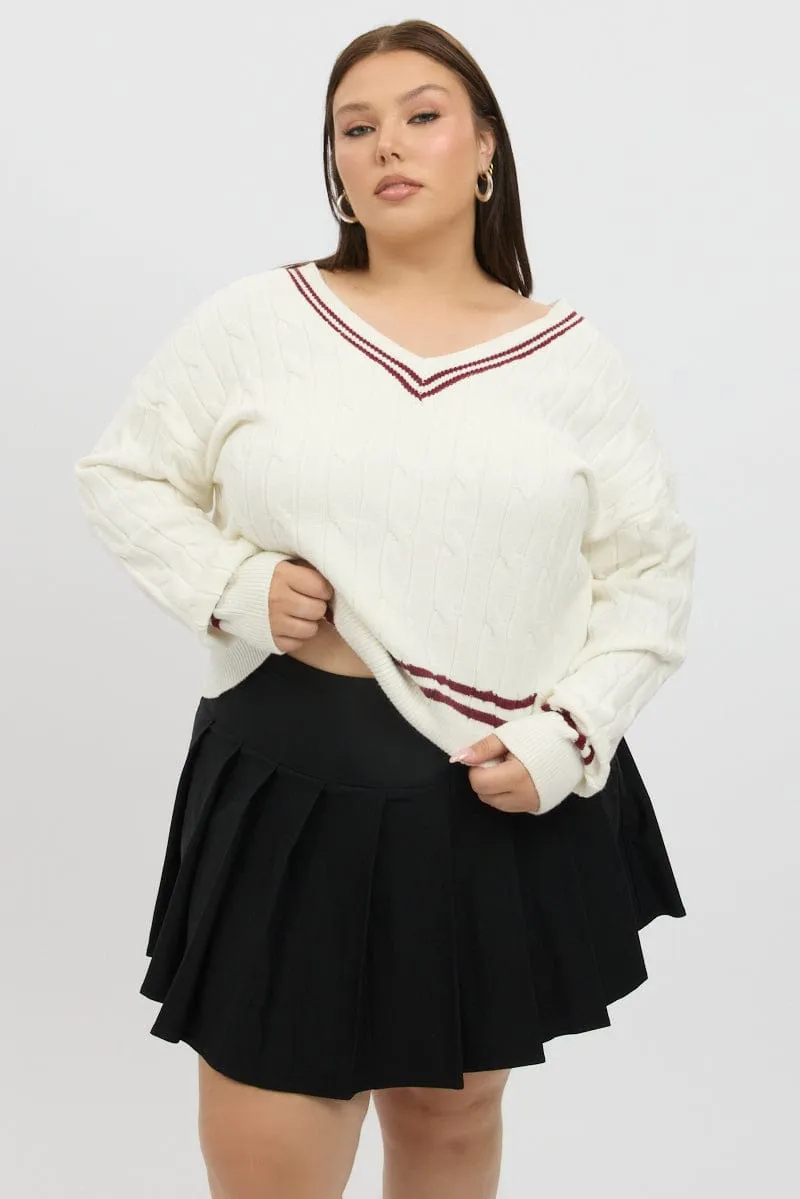 Everyday Essential Black Pleated Tennis Skirt Skorts