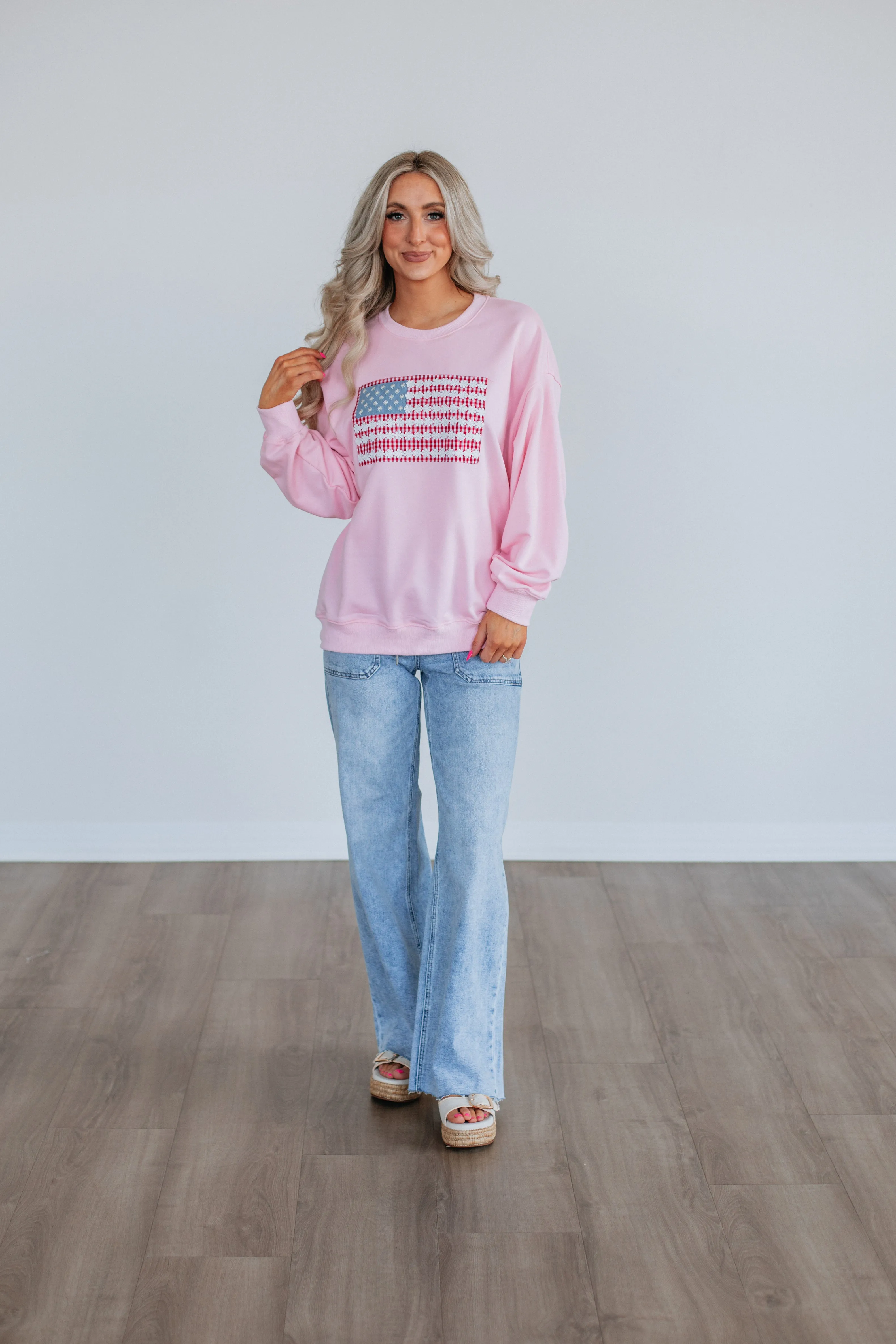 Independence Bae Sweatshirt Winter Ready Outfit Lightweight Knit