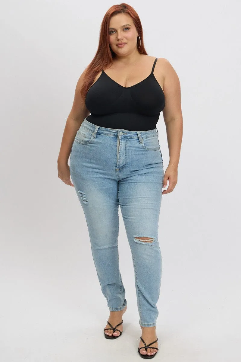 Chic Jacket Ethical Mode Black Seamless Backless Sculpting Bodysuit