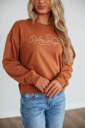 Howdy Vibes Crewneck TactileStitching