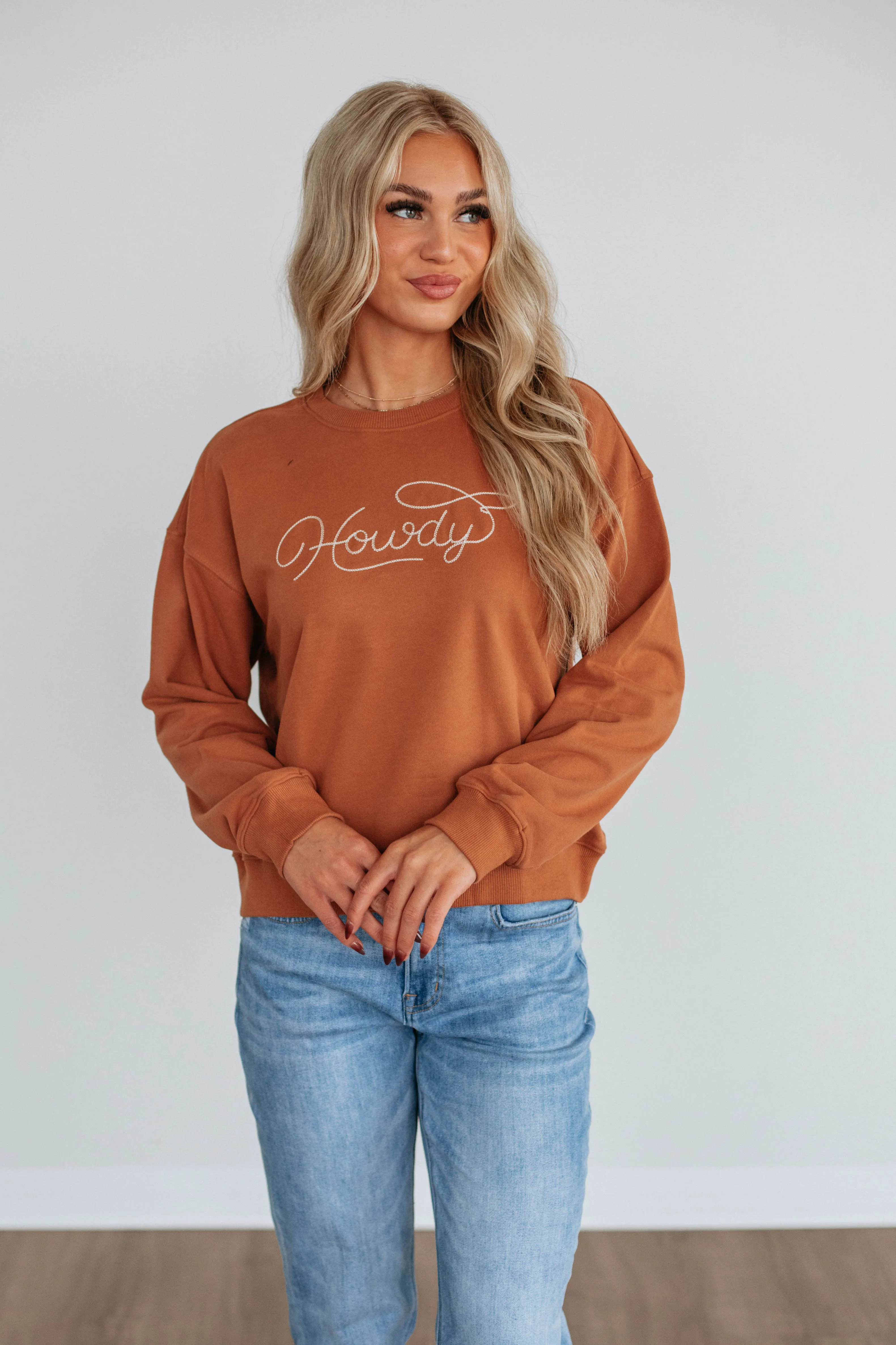 Howdy Vibes Crewneck FlexFitTechnology Noble Grace