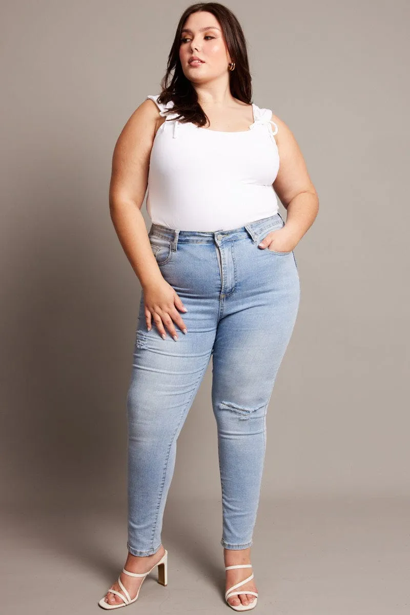 White Tank Top Supersoft Relaxed Blouse Cozy Pajama Pants