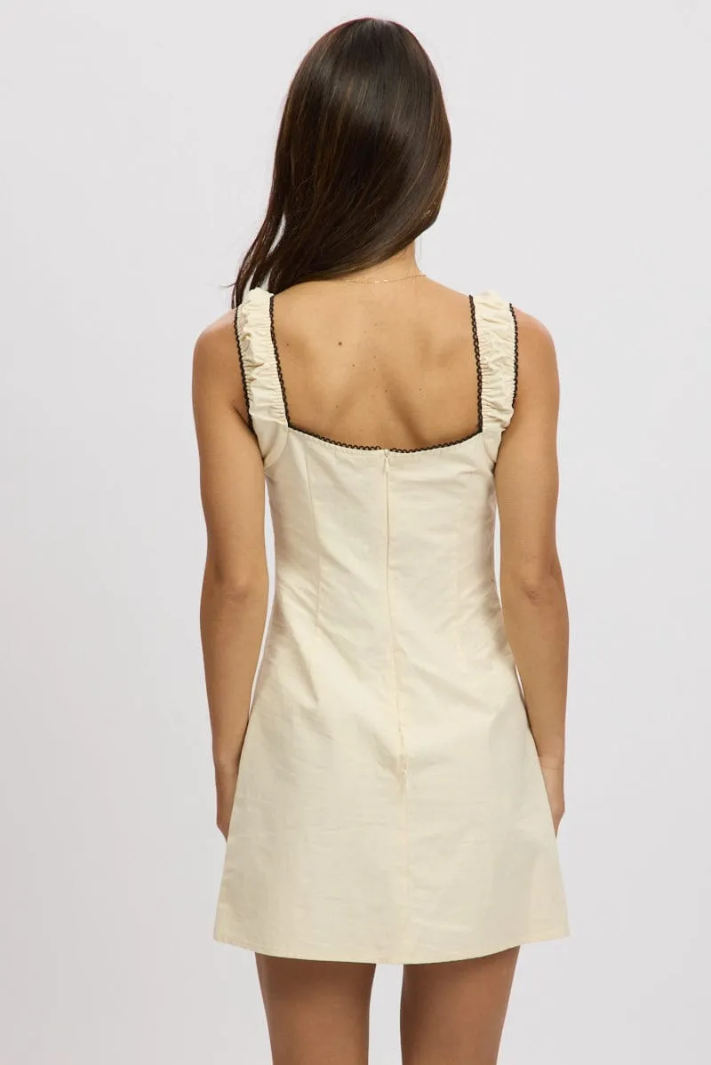 White Bodycon Dress Mini Modern mini dress with sleeves