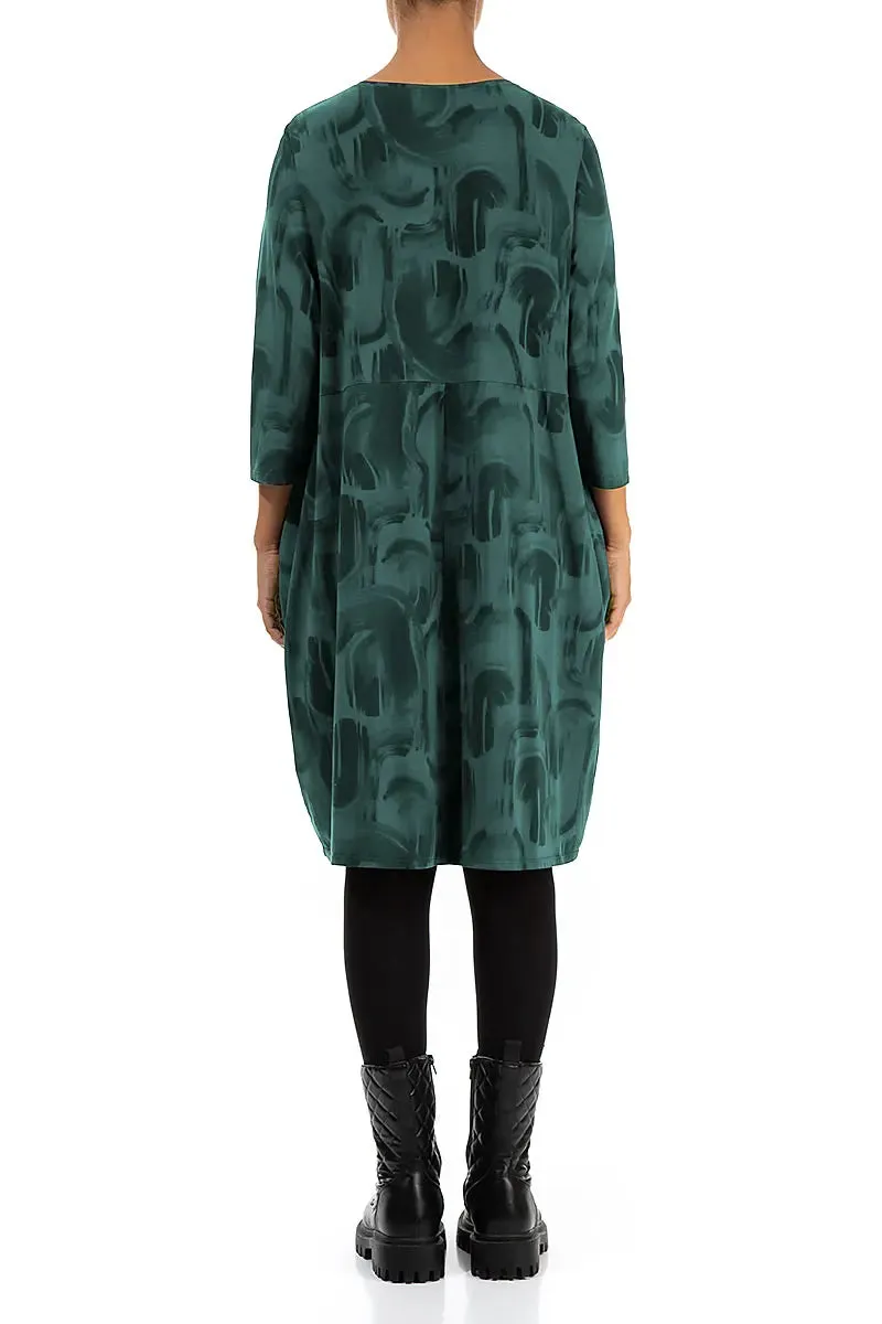 Balloon Peacock Paintwave Cotton Dress DurableBlend