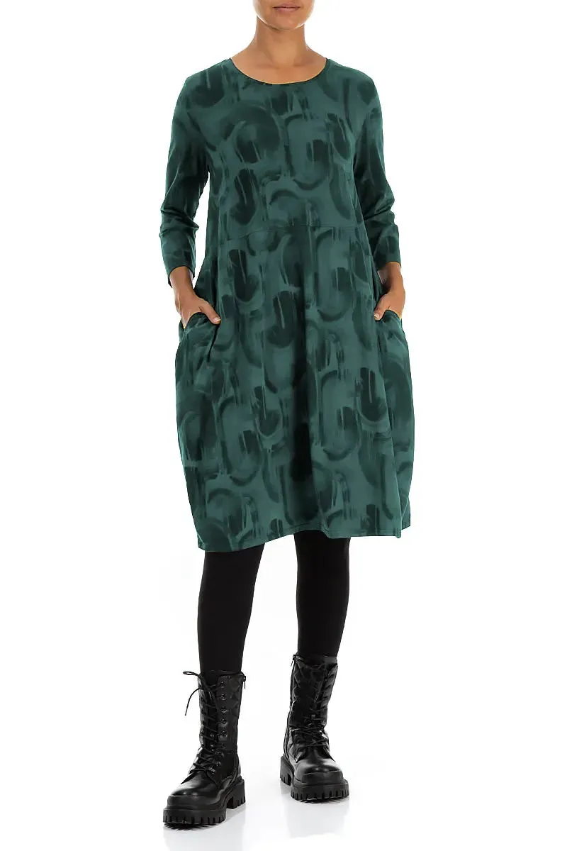 Balloon Peacock Paintwave Cotton Dress WrinkleResistant