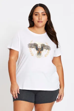 Comfy Fit Wear White Short Sleeve Tour T-shirt