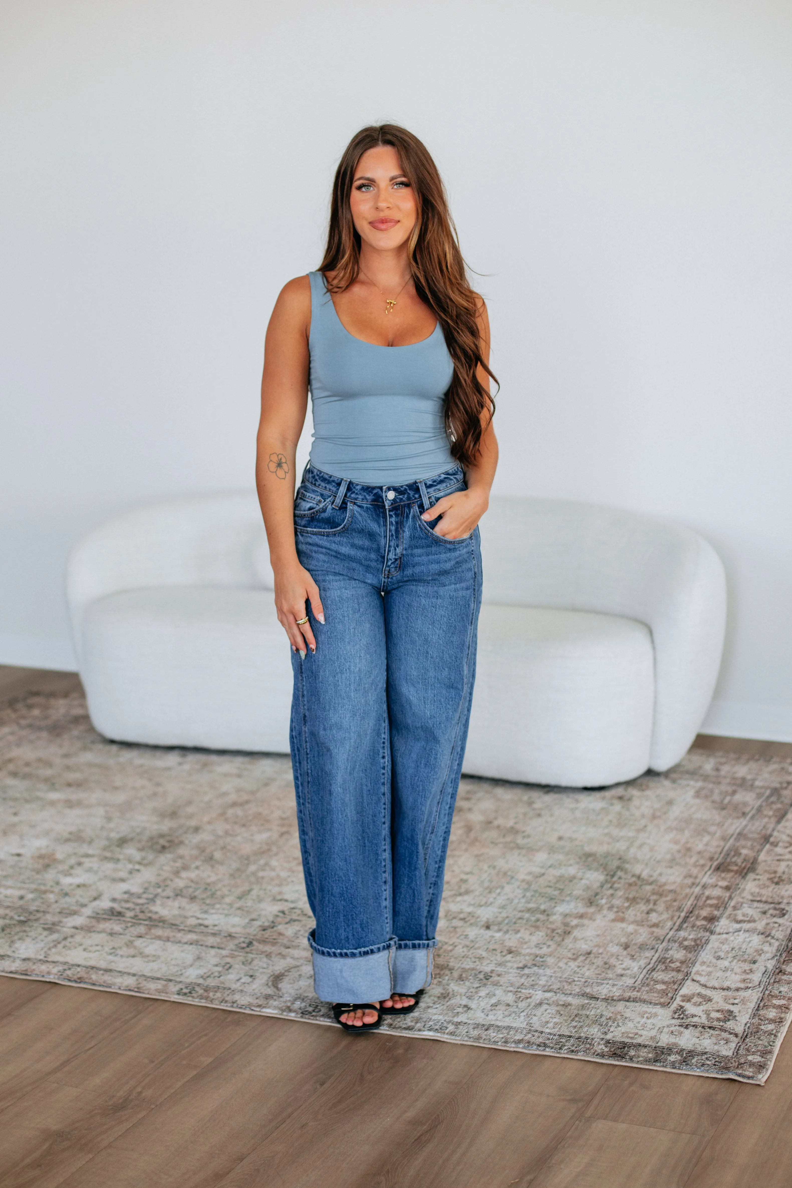 Delta Basic Tank - Slate Blue QuickReleaseFastener Date Vibe