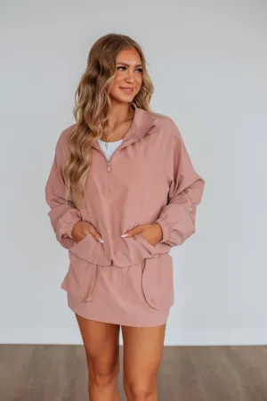 Levo Active Pullover - Dusty Pink DurableSeams Polish Glow