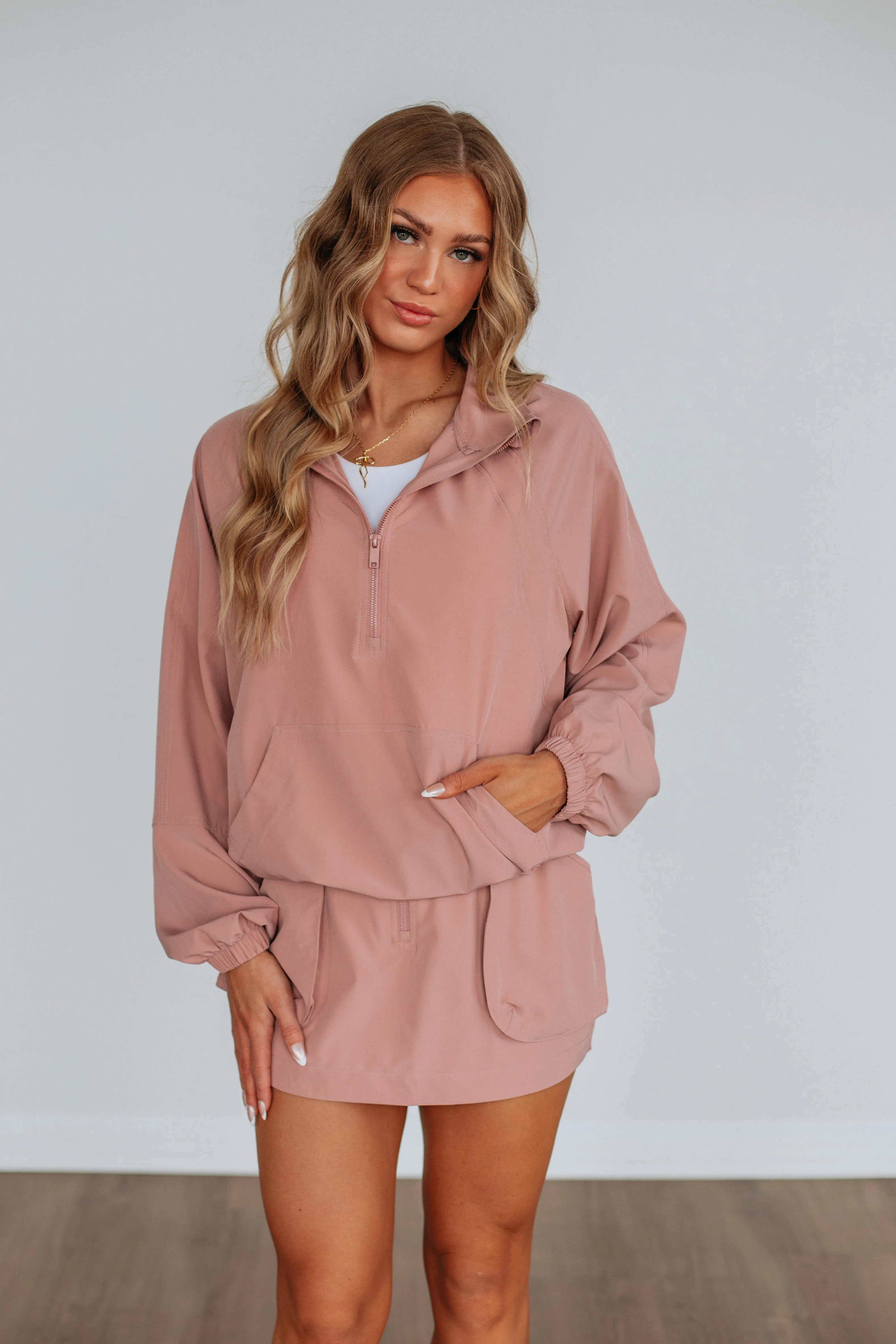 Smart Design Levo Active Pullover - Dusty Pink