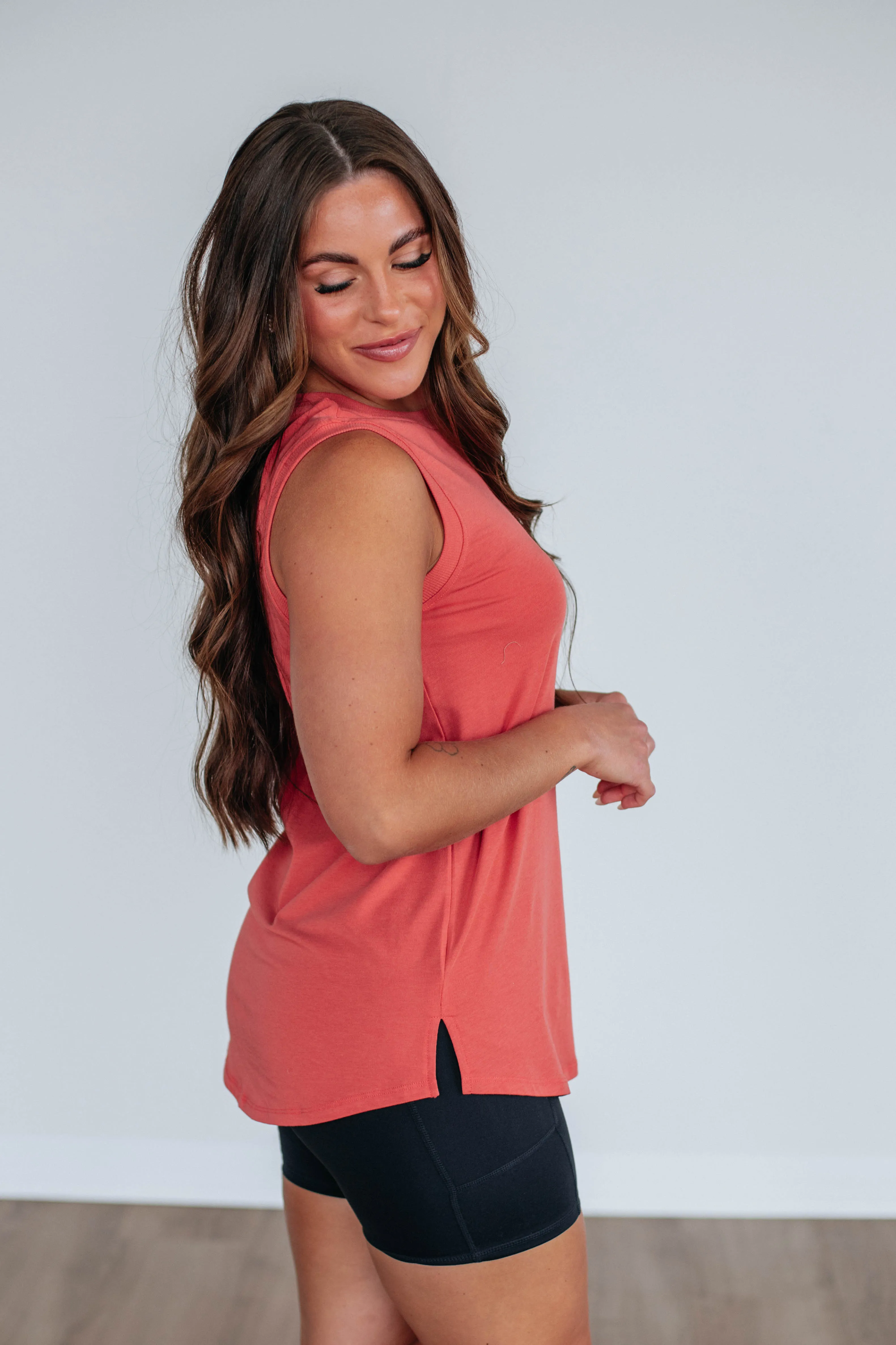 Anti Odor Material Elandra Basic Tank - Sienna