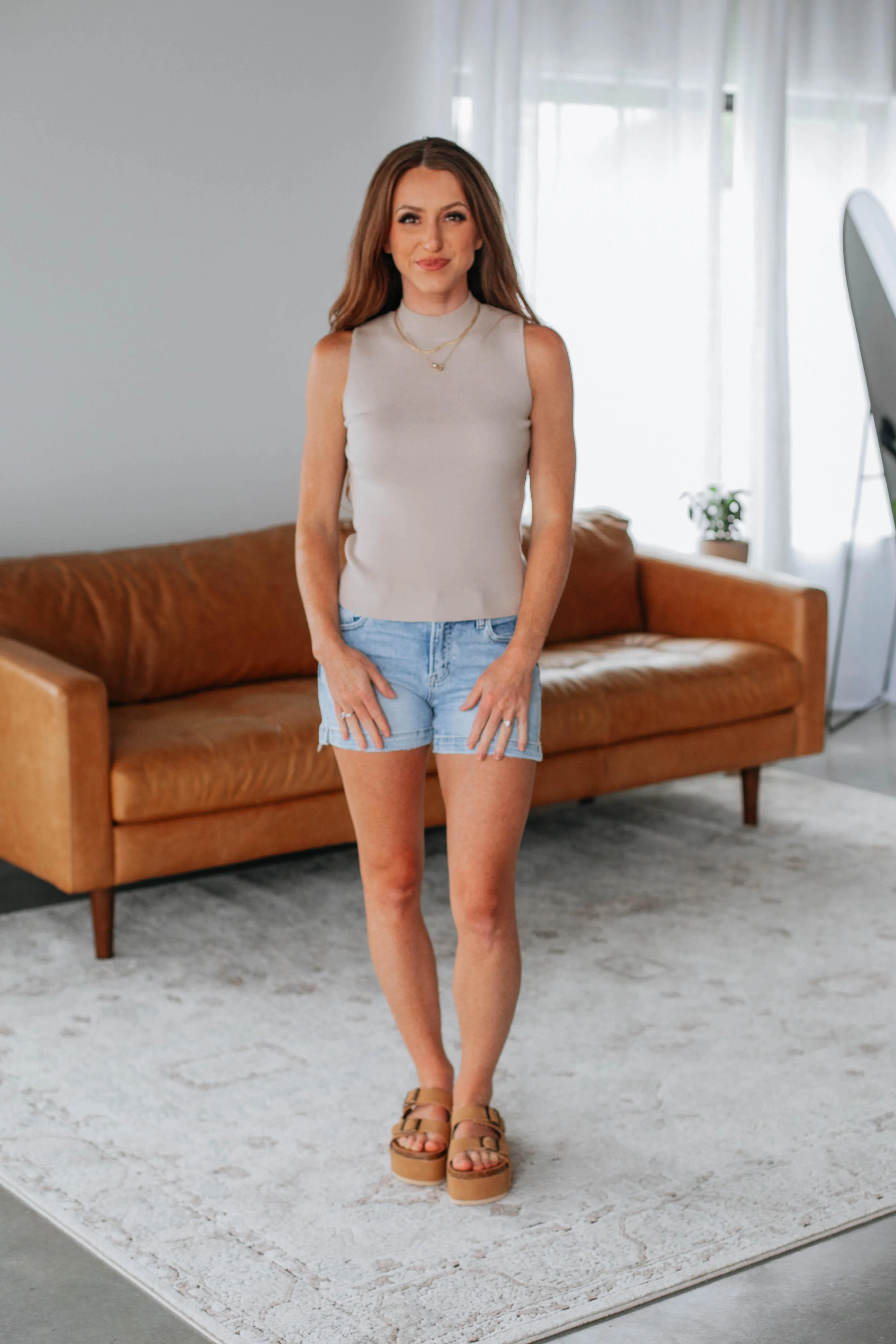 Powell Knit Tank - Natural Timeless Layering