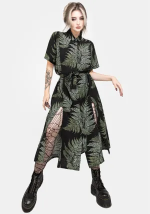 Fern Midi Shirt Dress Smart Layer Daily Comfort