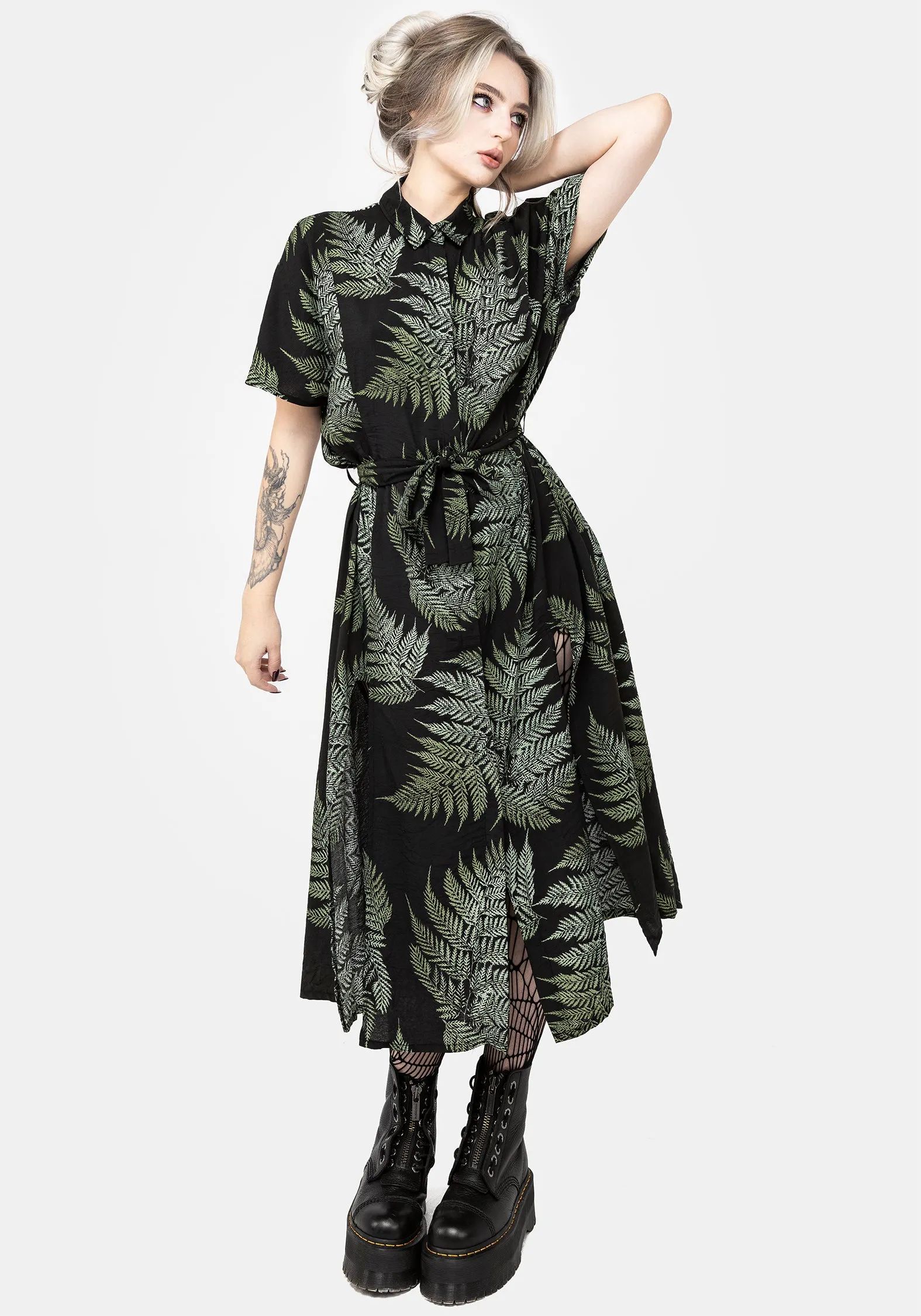 Fern Midi Shirt Dress Easy Fit