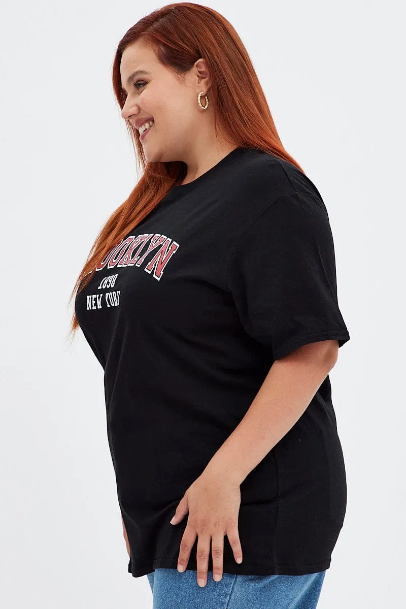 Black Short Sleeve Oversized Stripe Desert T-shirt Tight fit sexiness