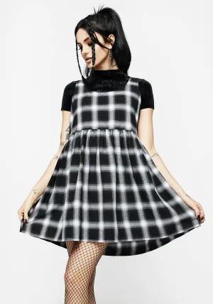 Day-to-evening versatile mini Easy Look Singles Plaid Dress