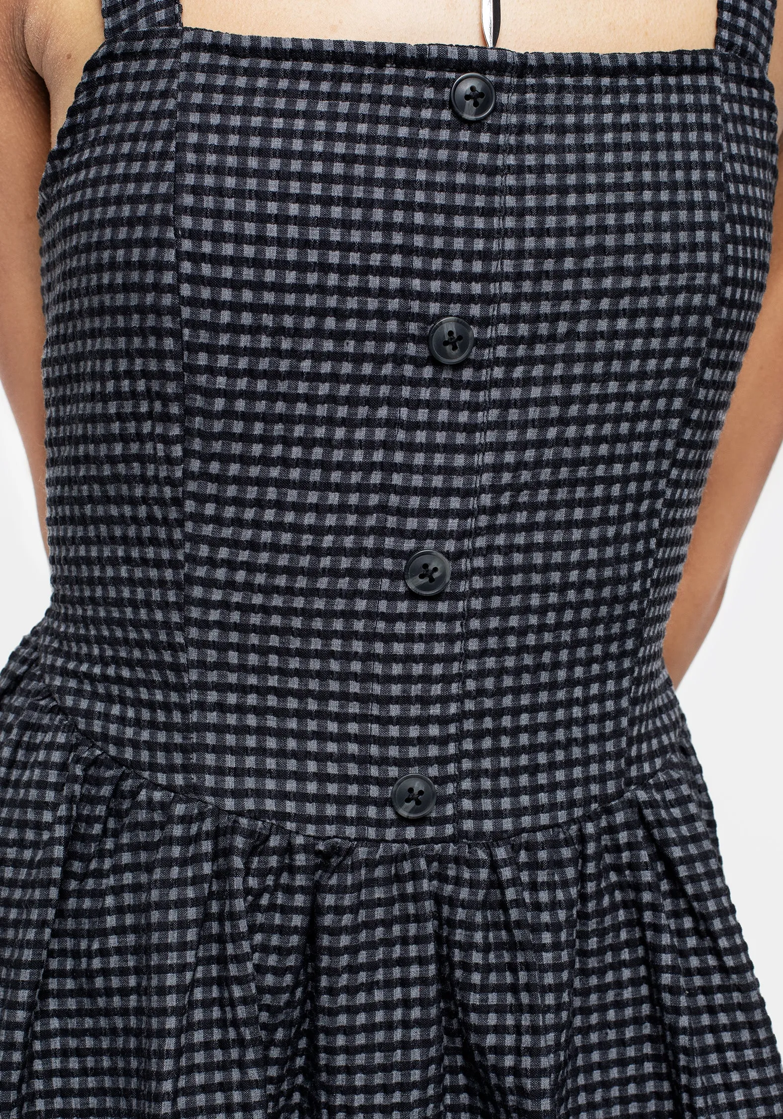 Brass Light Faythe Apron Midi Dress