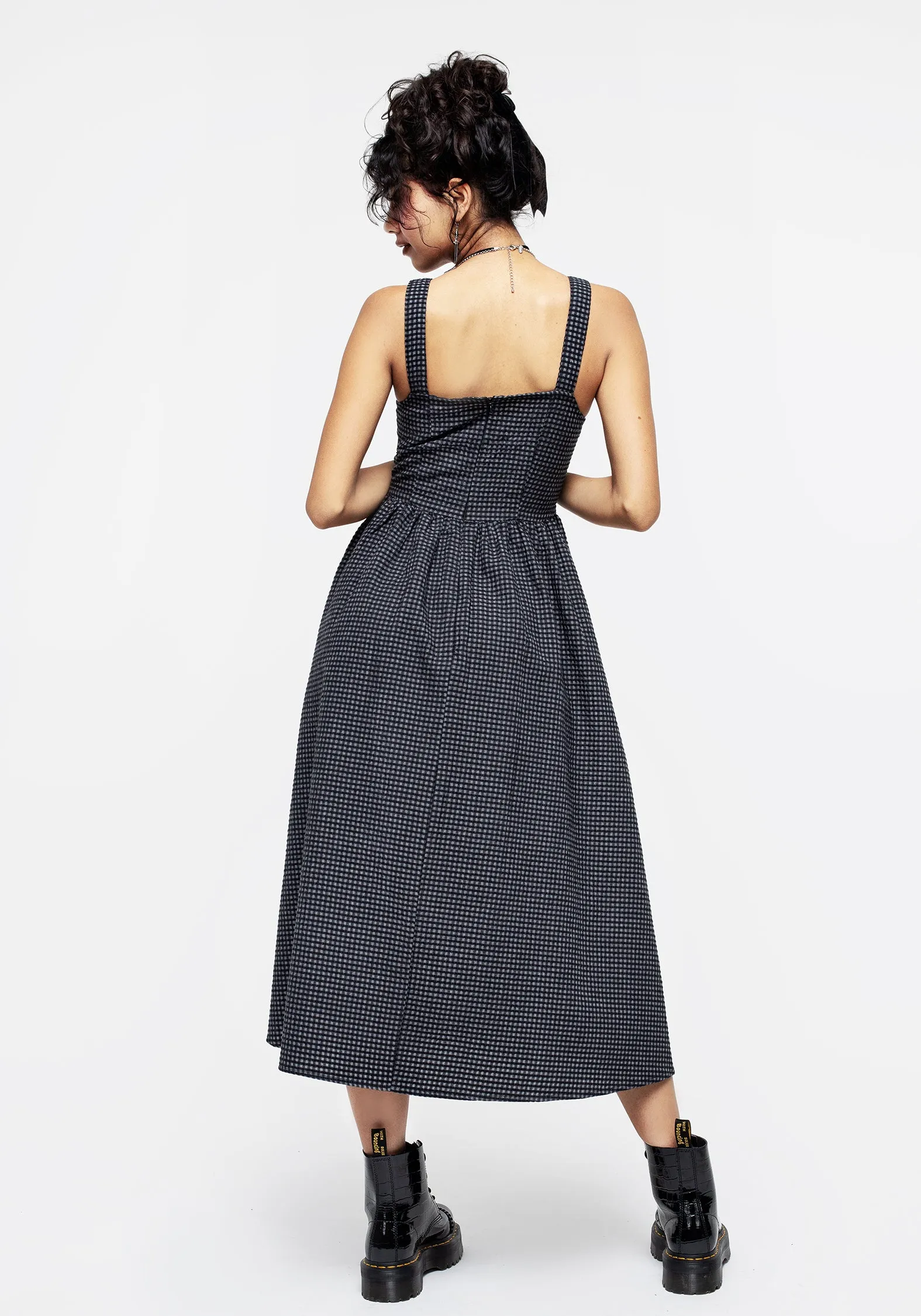 Faythe Apron Midi Dress Perfectly Fitted Wardrobe Staple