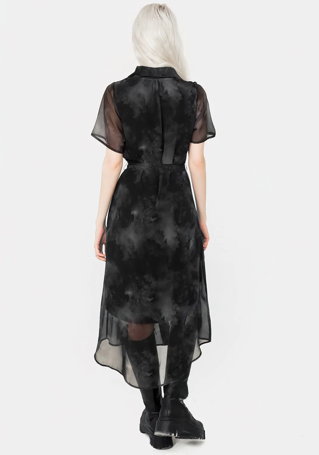 Tempest Midi Tie Waist Shirt Dress All-season midi Sophisticated Wardrobe