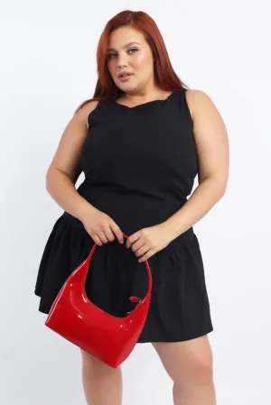 Bold Fashion Fashion Essential Black Drop Waist Mini Dress