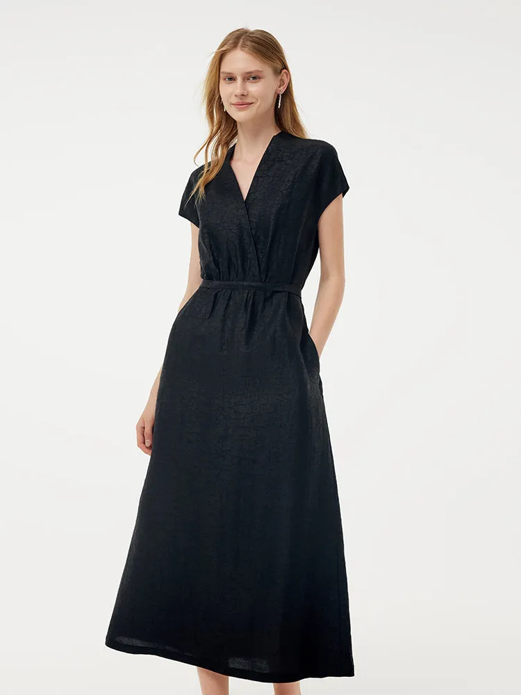 18MM Xiang Yun Silk Adjustable Waist Women Midi Dress Timelessly stylish midi New Yorker