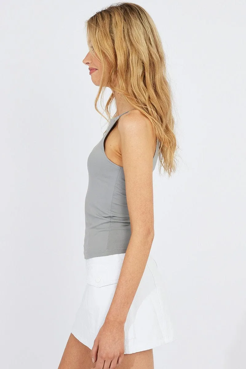 RipstopFabric Grey Supersoft Tank Top