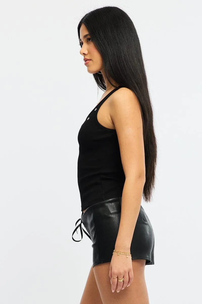 Functional Wear warm glow Black Tank Top