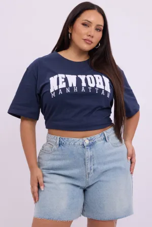 Denim Longline Shorts High Rise Relaxed Fit Raw Hem CompactPackability Formal Attire