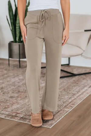 Farrah Lounge Pants - Mushroom Modern Edge Travel Friendly