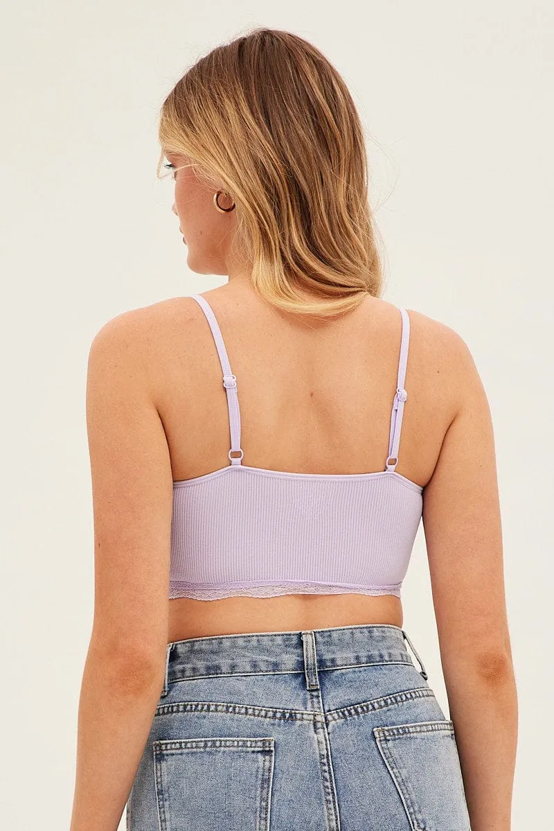 Purple Bralette Seamless UVProtectionFinish Royal Mode