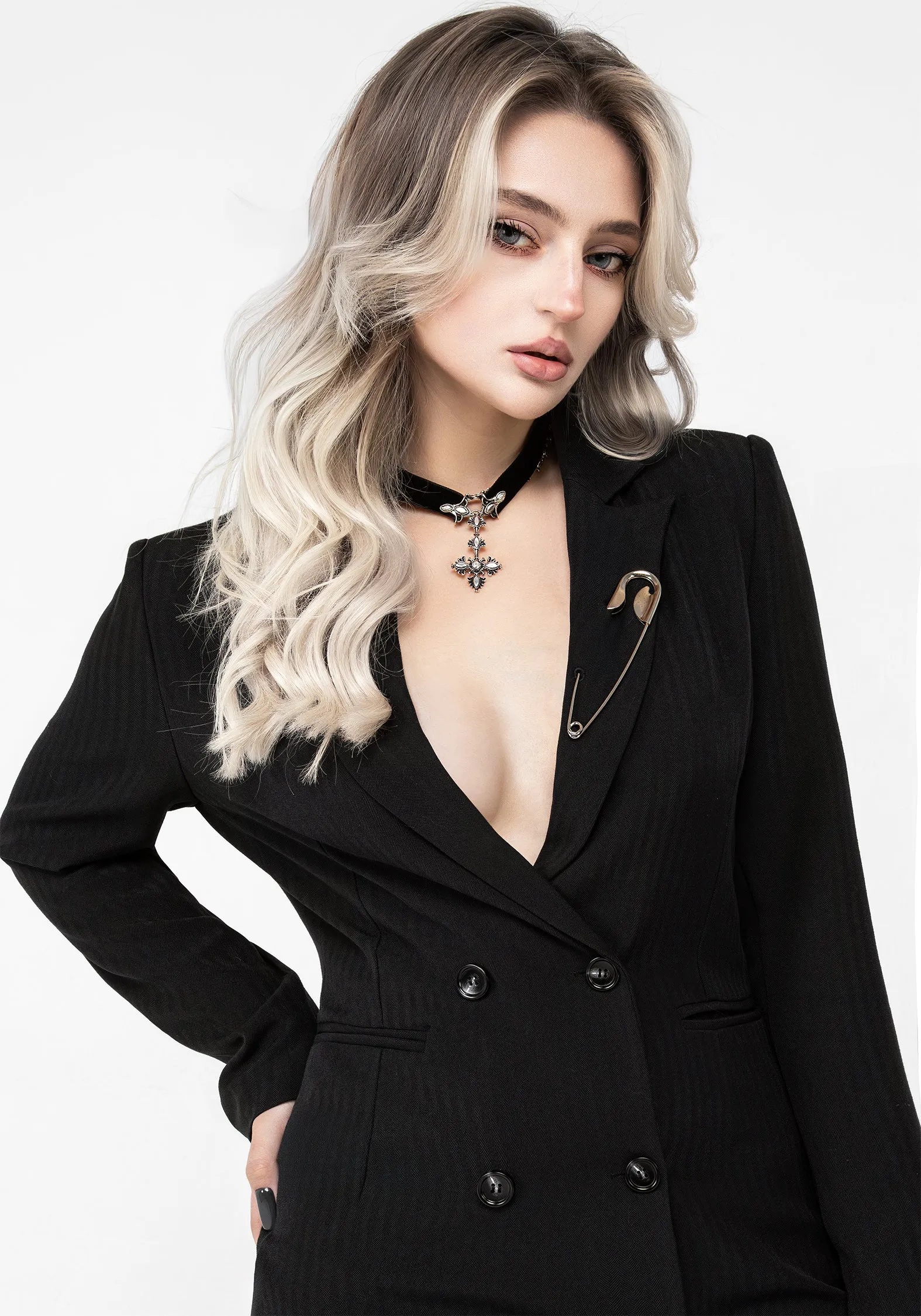 Juno Blazer Dress skin friendly Baddie Vibe