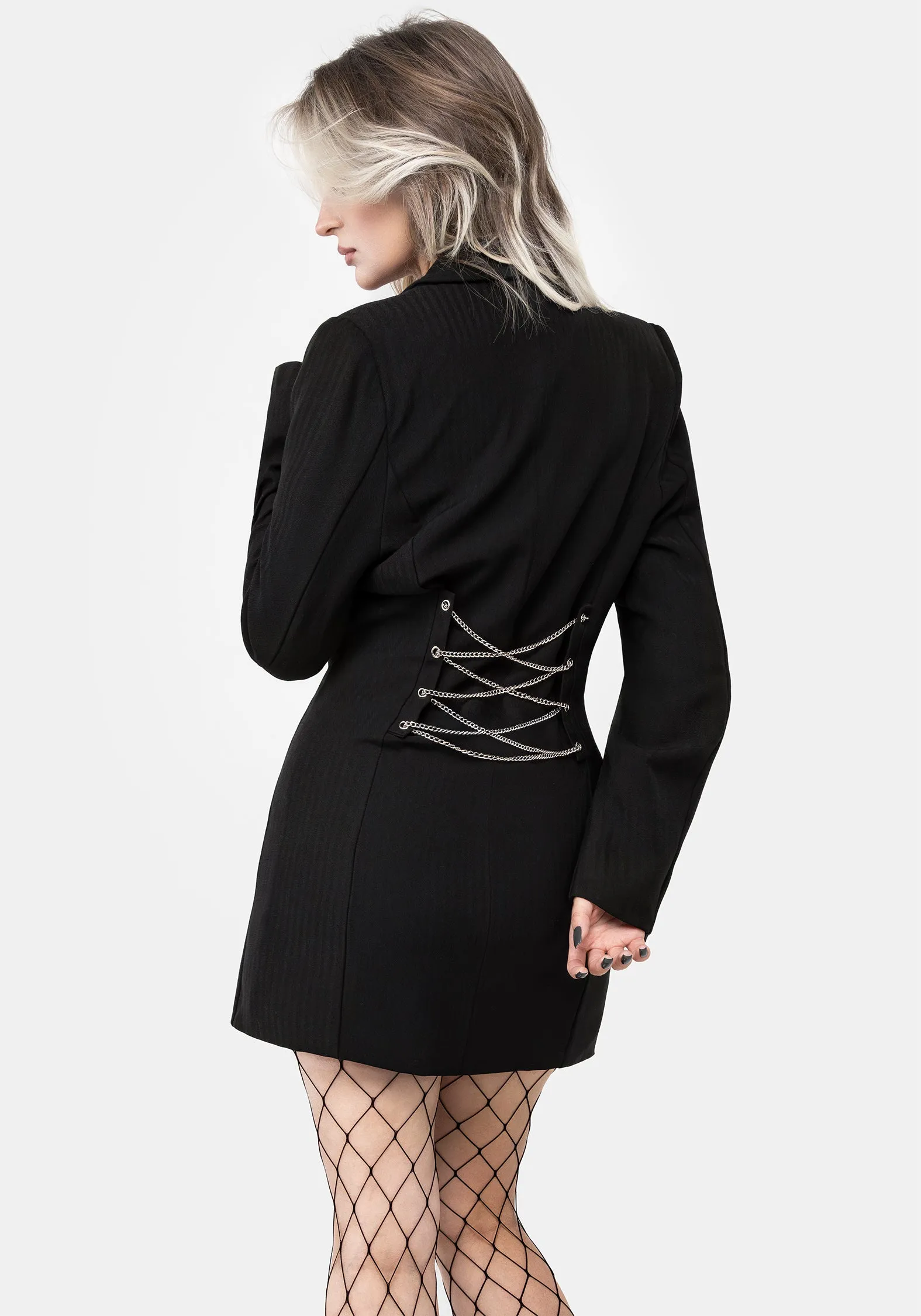 Floral Chic Design Secure Closure Juno Blazer Dress