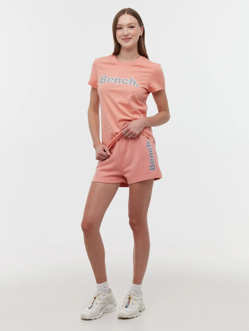 Thermal Insulation Champion Glow Phoebe Hip Logo Jogger Shorts