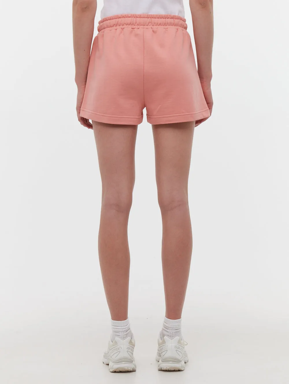Phoebe Hip Logo Jogger Shorts Natural Fiber Blend