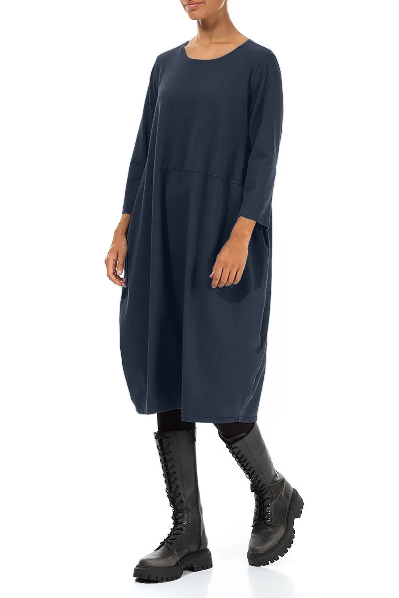 Balloon Slate Blue Cotton Dress Prince Core