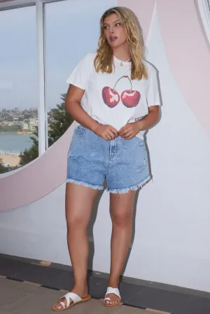 Denim Relaxed Shorts High Rise Trendy Fashion