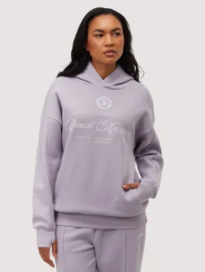 Contessa Script Graphic Oversize Hoodie Trendy sneakers