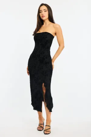 MoistureWickingMaterial Black Black Bodycon Dress Lace Mini