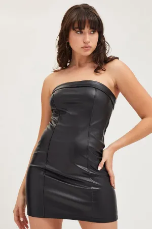 Black Bodycon Dress Sleeveless Mini MoistureControl Lining