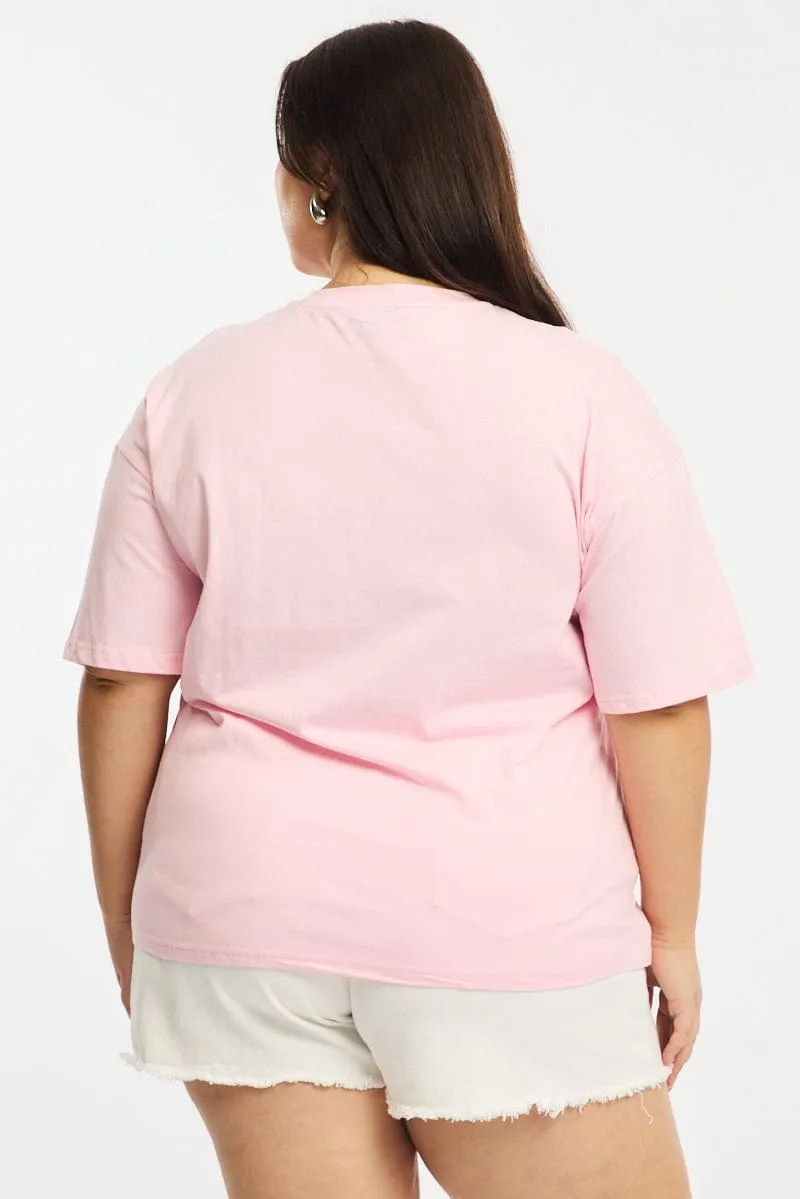 Pink La Dolce Vita Tee Short Sleeve Functional Comfort