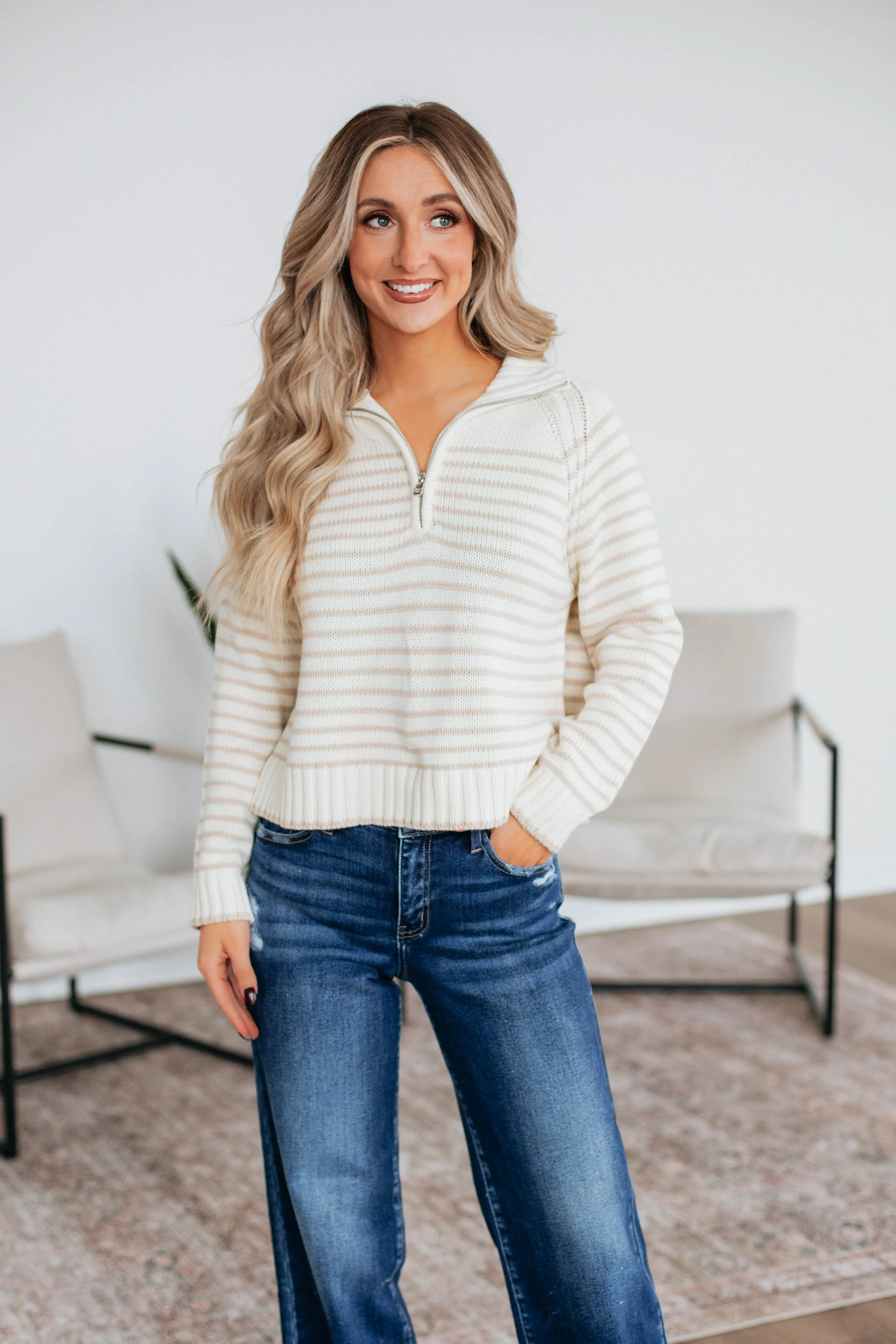 Screen Core PrecisionTailoring Frannie Striped Pullover