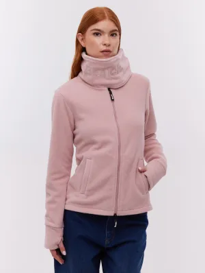 Summer Air Heska Wrap-Neck Zip-Up - Pink