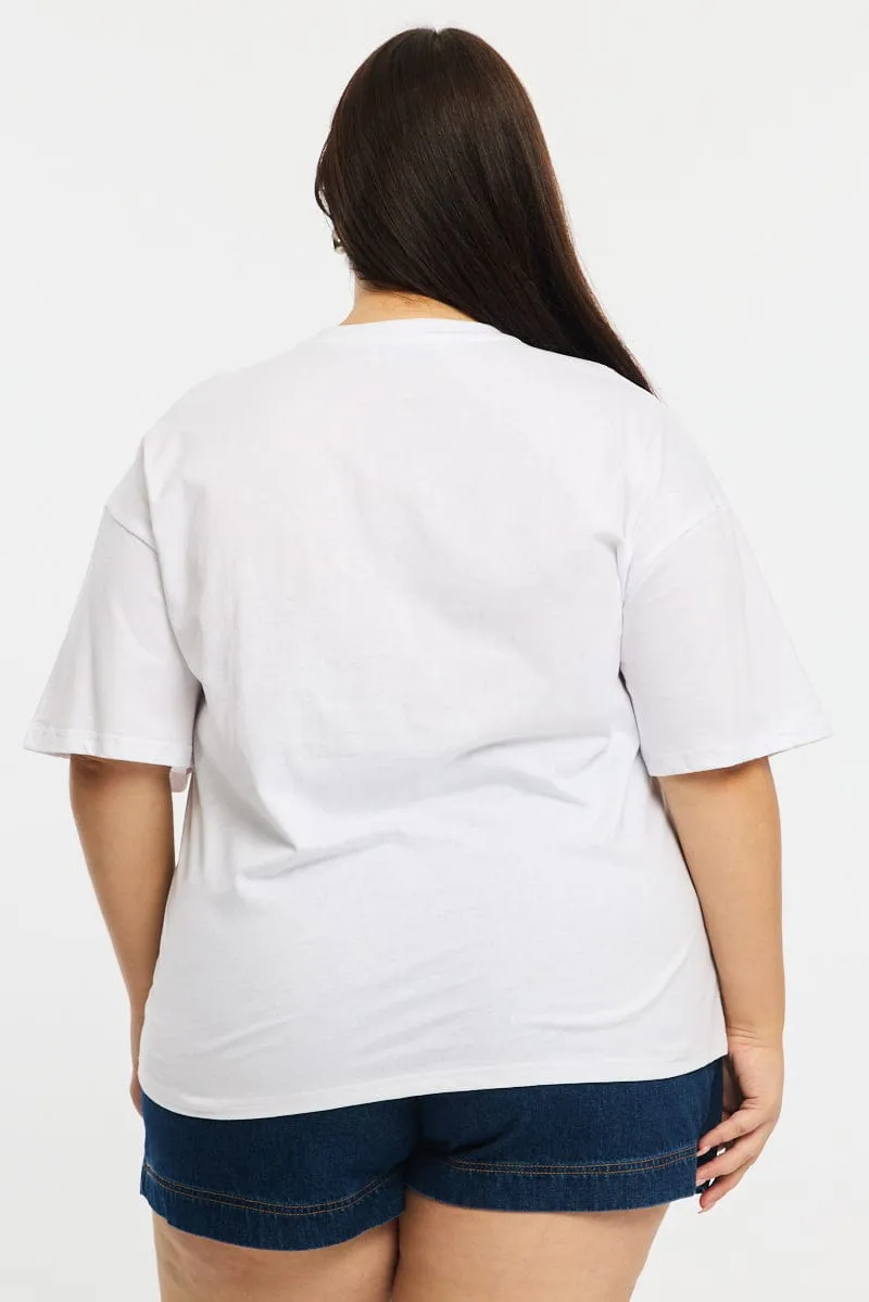 White Matcha Tee Short Sleeve Comfy Essentials Wear Casual Layering Wear
