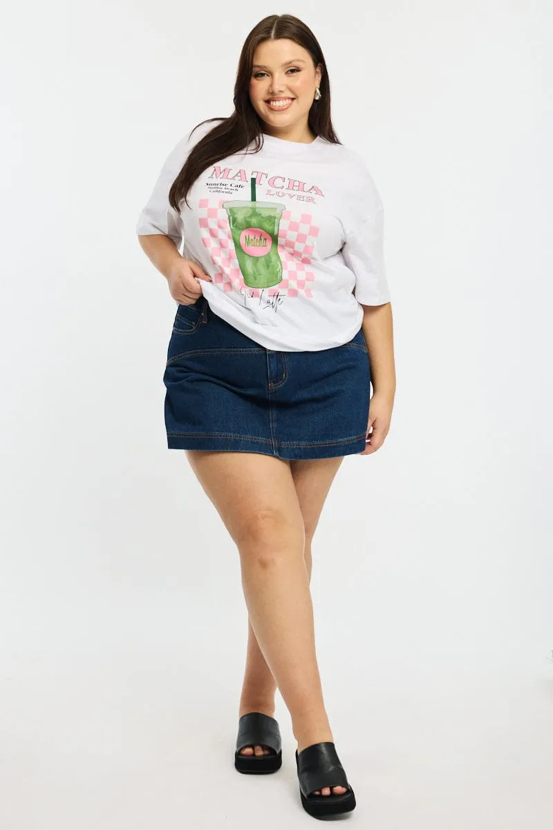 Hygroscopic Fiber White Matcha Tee Short Sleeve