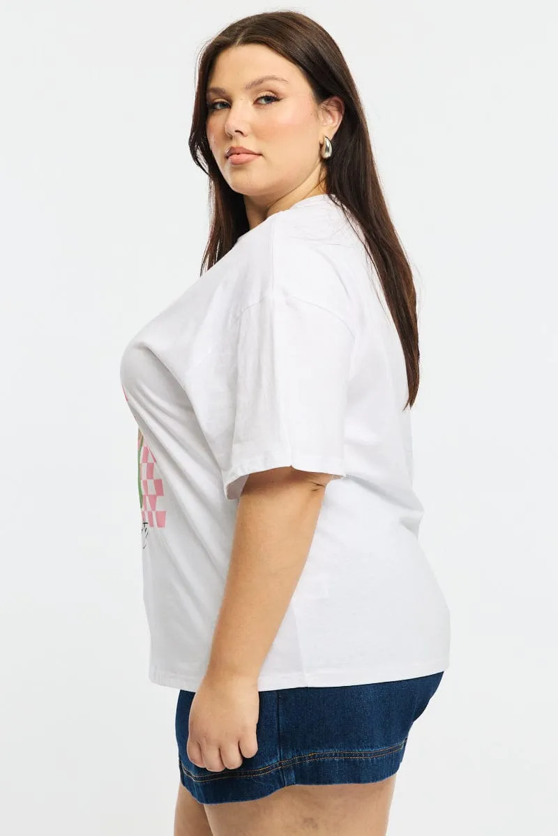 White Matcha Tee Short Sleeve Geometric precision Soft Touch