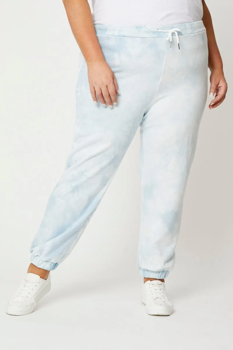 Multi Colour Track Pant Jersey Drawstring Everyday Comfort